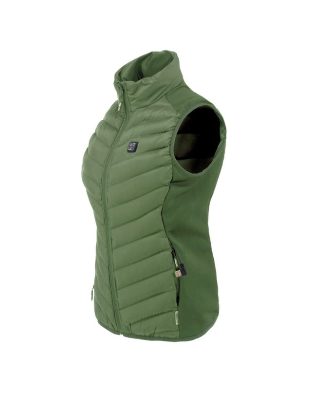 Multicolored women's vest by Joluvi for outdoor activities, featuring a sporty design suitable for camping and hiking.