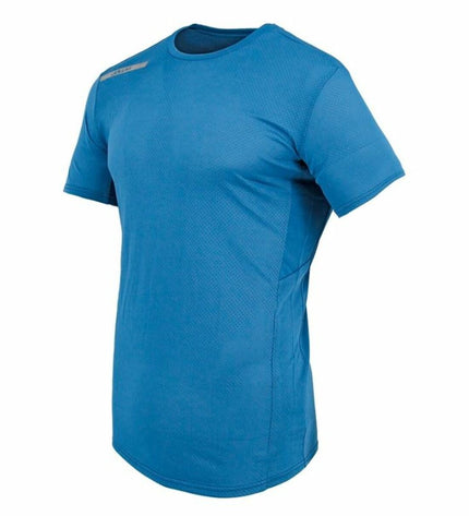 Blue Joluvi Athlet short-sleeve sport T-shirt for outdoor activities, suitable for camping and hiking.