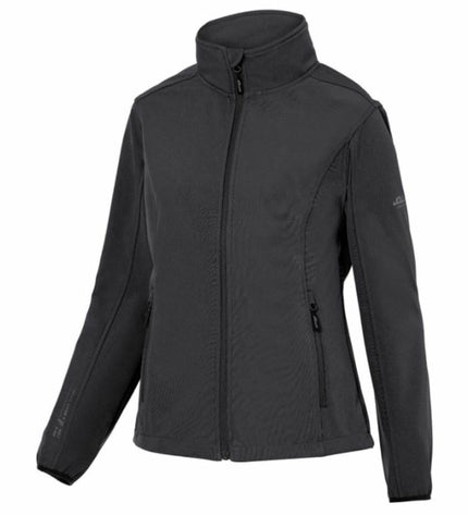 Dames sportjack Joluvi Sherpa 2.0 in zwart, outdoor sportkleding with warm fleece lining, suitable for outdoor activities.