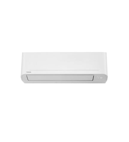 Toshiba Seiya2 portable air conditioner with A++ energy efficiency, sleek white design, and digital control panel.