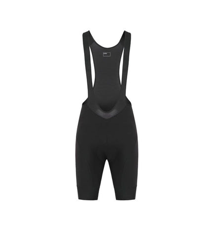 Hiru black cycling bib shorts, sport and outdoor wear, designed for comfortable fit during cycling activities.