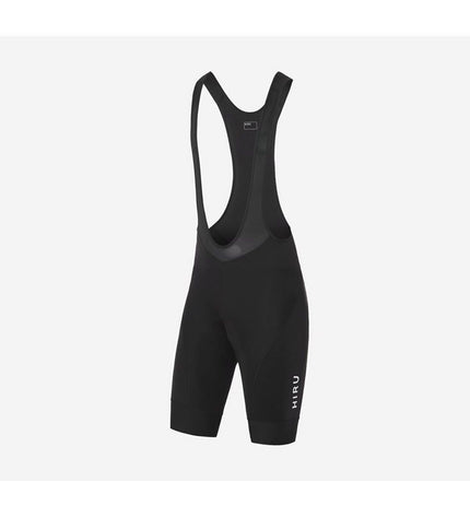 Hiru Sport en outdoor cycling bibshort in black, featuring comfortable fit and breathable fabric for cycling activities.