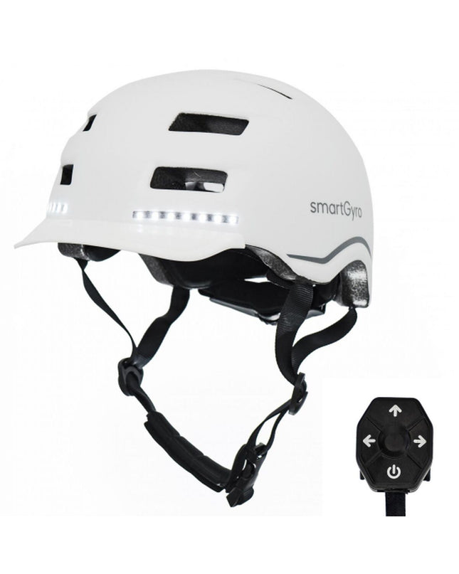 White Smartgyro SMART MAX electric scooter hoes for outdoor urban mobility, designed for protection and durability.