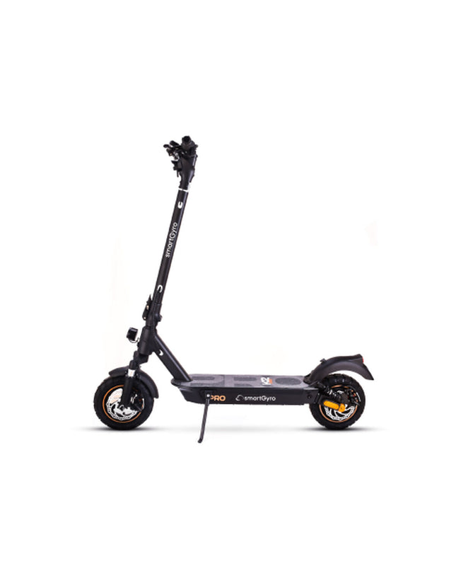 Smartgyro elektrische step in zwart, geschikt voor stedelijke mobiliteit en outdoor gebruik, met modern design en compact formaat.