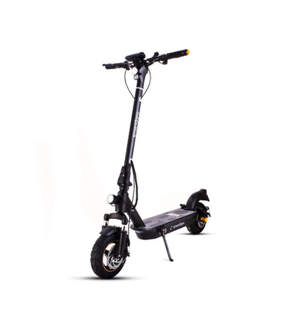 Smartgyro electric scooter in black, ideal for urban mobility and outdoor sports, with a sleek design and sturdy build.