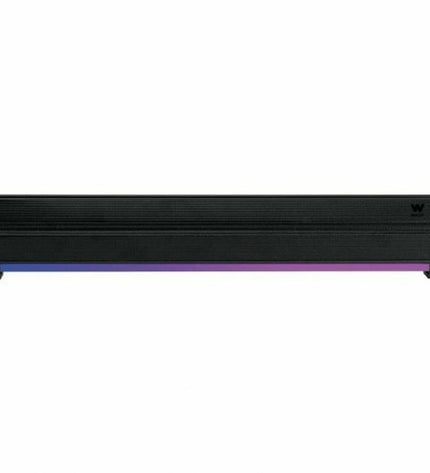 Black Woxter SO26-103 wireless soundbar with sleek design, ideal for enhancing audio in home entertainment systems.
