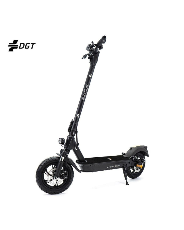 Black Smartgyro K2 PRO XL electric scooter with 900W motor, designed for urban mobility and outdoor sports.