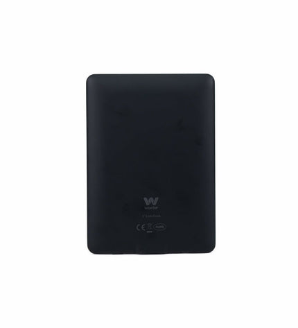 Woxter EB26-075 eBook reader with sleek design and screen, digital device for reading electronic books and accessories.