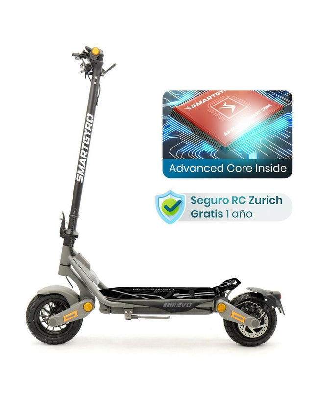 Smartgyro SG27-551 electric scooter for urban mobility, shown in outdoor setting with sleek design and handlebars visible.