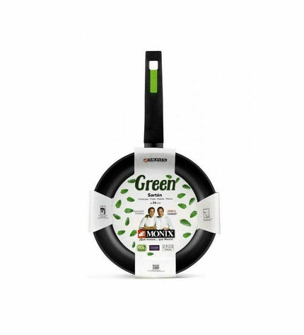 Monix Groen aluminium pan with Bakelite handle, 20 cm diameter, suitable for cooking and kitchen use.