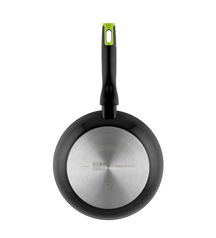 Monix ECO NATURE aluminium frying pan, 24 cm, kitchen cookware with non-stick surface and ergonomic handle, suitable for all stoves