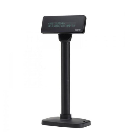 approx! TPV-display appVFD01, office electronics, digital display screen for office or writing supplies, with a sleek black design.