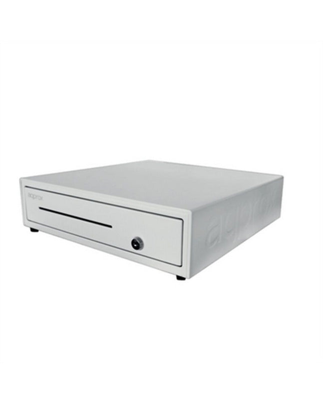 Approx! APPCASH01WH office cash register or electronic payment device with display and keypad, designed for office use.