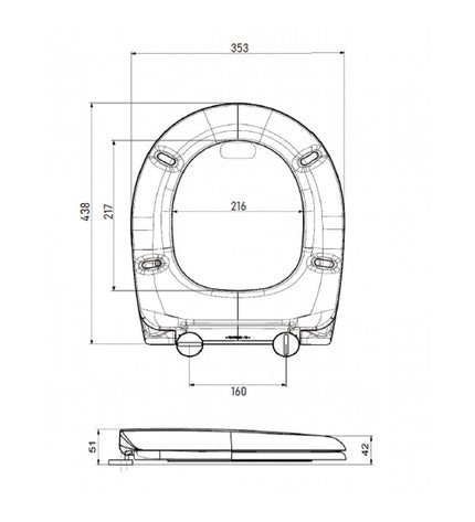 Prhie Volga white toilet seat in a bathroom setting, designed for comfort and durability, suitable for household bathroom use.