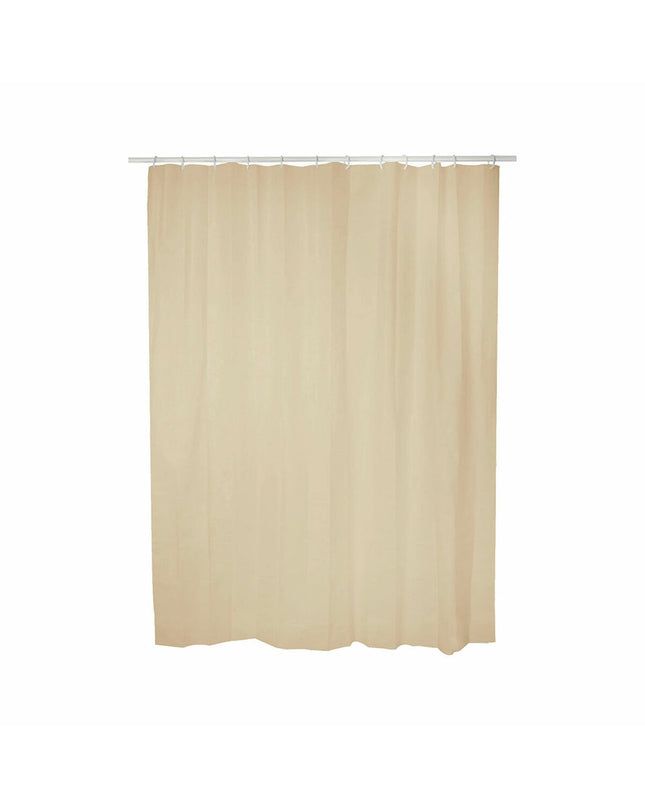 Beige PVC shower curtain from Exma in 140x180 cm, suitable for bathroom decor and privacy.