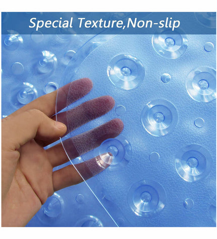Exma antislip shower mat in PVC with textured surface, designed for safe shower flooring in bathroom and home.