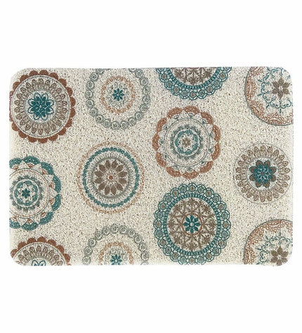 Exma Exma gomaloop bath mat with textured surface, white color, and non-slip backing for bathroom safety and comfort.