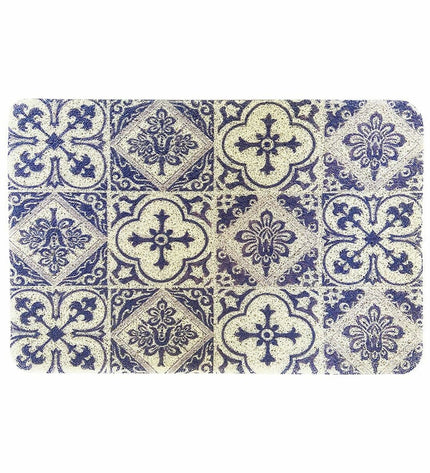 Exma Badkleed Exma Gomaloop for house and cooking, soft white bath mat with textured surface, designed for bathroom use