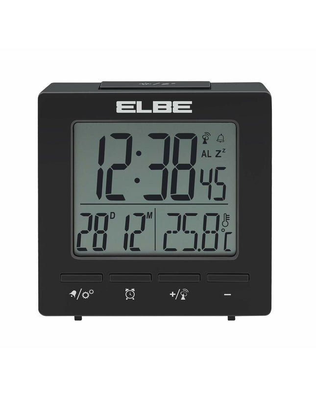 ELBE RD005N radio alarm clock with digital display and control buttons, part of audio and hi-fi electronic appliances.