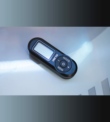 Portable ELBE RF96 digital radio in black, electronic toy with FM tuning and compact design, suitable for kids' electronic play.