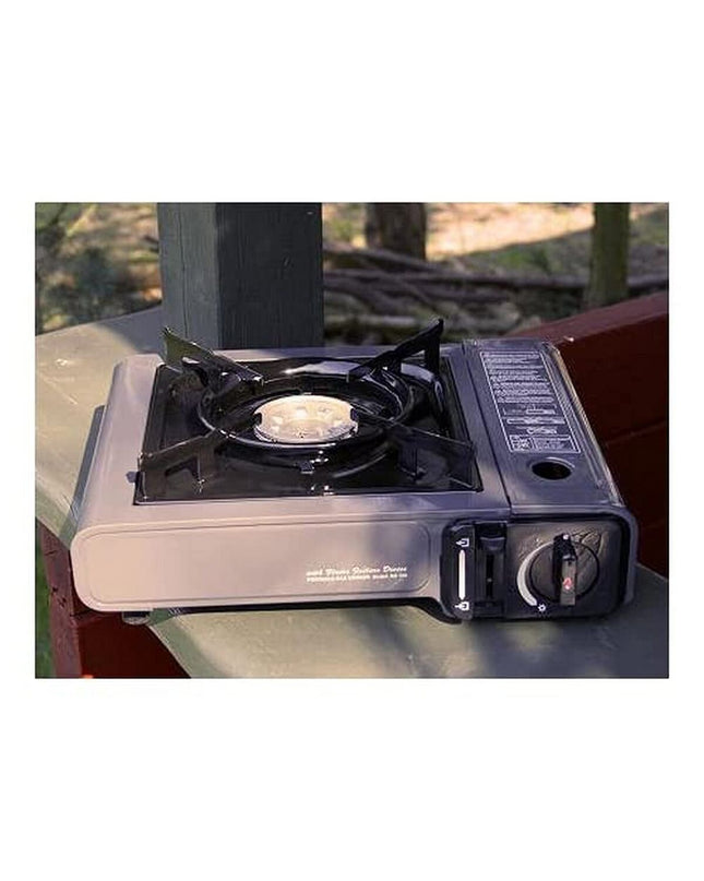 Open Norte gasfornuis BS102 outdoor camping stove with burners, ideal for outdoor cooking and camping activities.