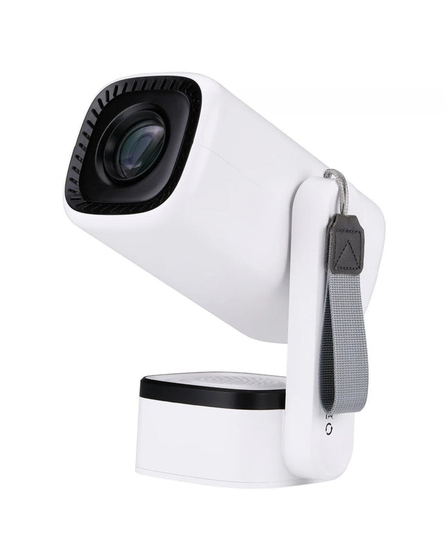 NK TV projector NK-TV350009 with 1080p resolution, electronic home cinema device, showing front view with lens and controls