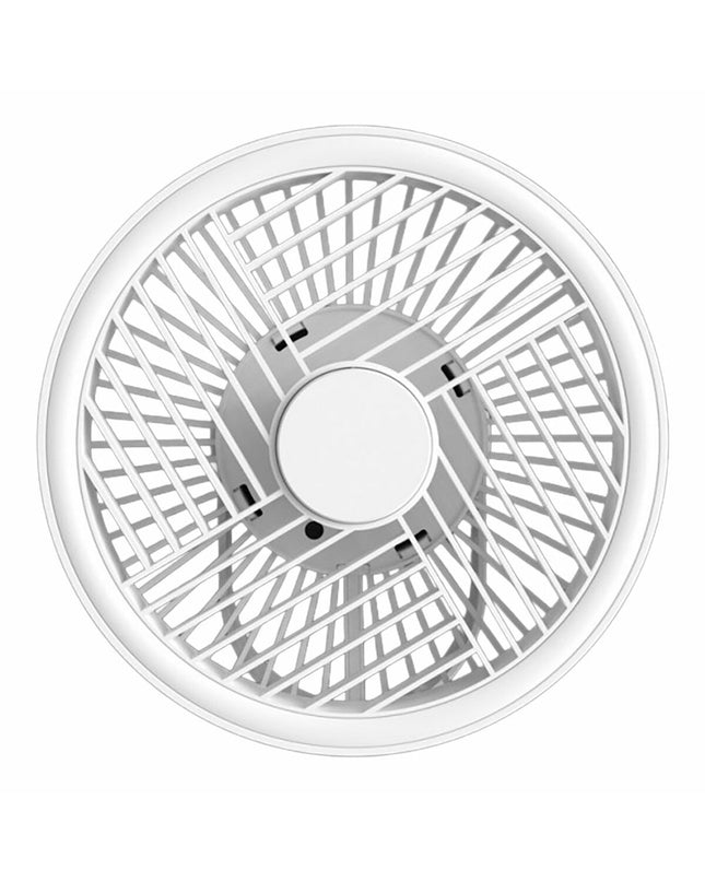 CristalRecord Tafelventilator CristalRecord Wit 5 W, portable table fan for home cooling, white compact design with blades and control panel