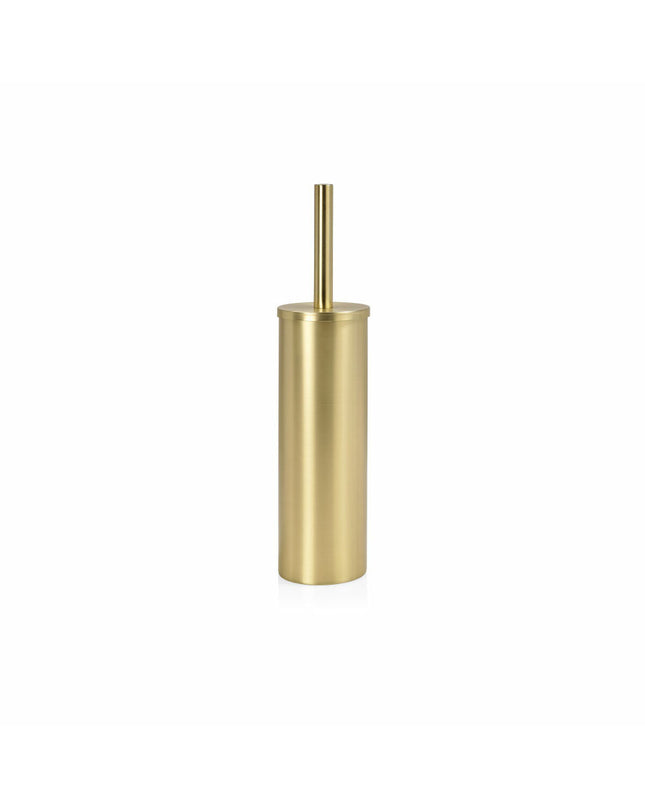 Andrea House Gouden toiletborstel with gold handle and white brush head, designed for bathroom cleaning.
