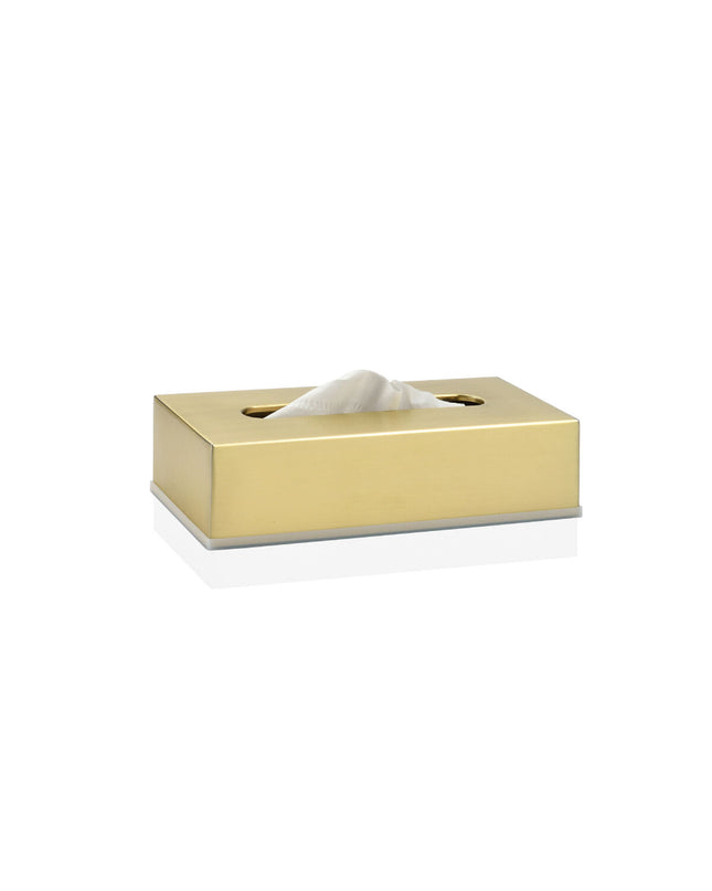 Andrea House stainless steel tissue box holder for bathroom and kitchen, sleek and durable design for household use