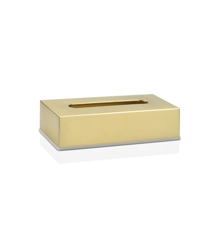 Stainless steel tissue holder from Andrea House for bathroom or kitchen use, with a sleek, modern design.