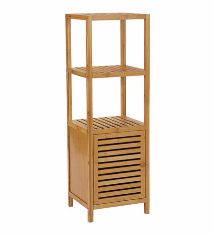 Andrea House bamboo laundry basket, 36x33x110 cm, for house and bathroom storage with woven bamboo design.