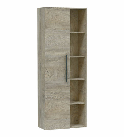 Forés Kast Forés Bruin melamine bathroom cabinet with dimensions 51x25x135 cm, featuring a brown finish and modern design.