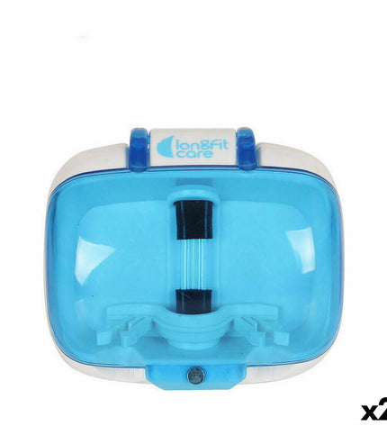 LongFit Care UV sterilizer for toothbrushes, compact 15x23x6 cm, featuring two sterilization units for home bathroom use.