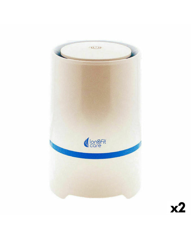 LongFit Care air purifier replacement filters, 12.5 x 19.4 cm, for portable air conditioning units, two-pack.