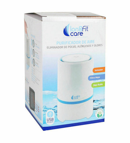 Two LongFit Care air purifier filters, Ø 12.5 x 19.4 cm, designed for home and portable air conditioning units.