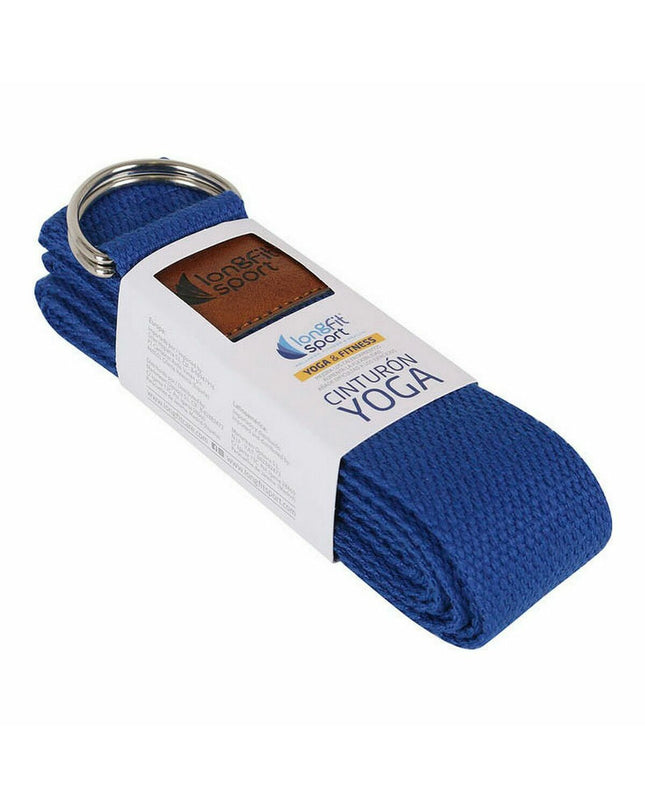 LongFit Sport yoga leggings in blue, designed for fitness and outdoor activities, with a comfortable fit for active movement.
