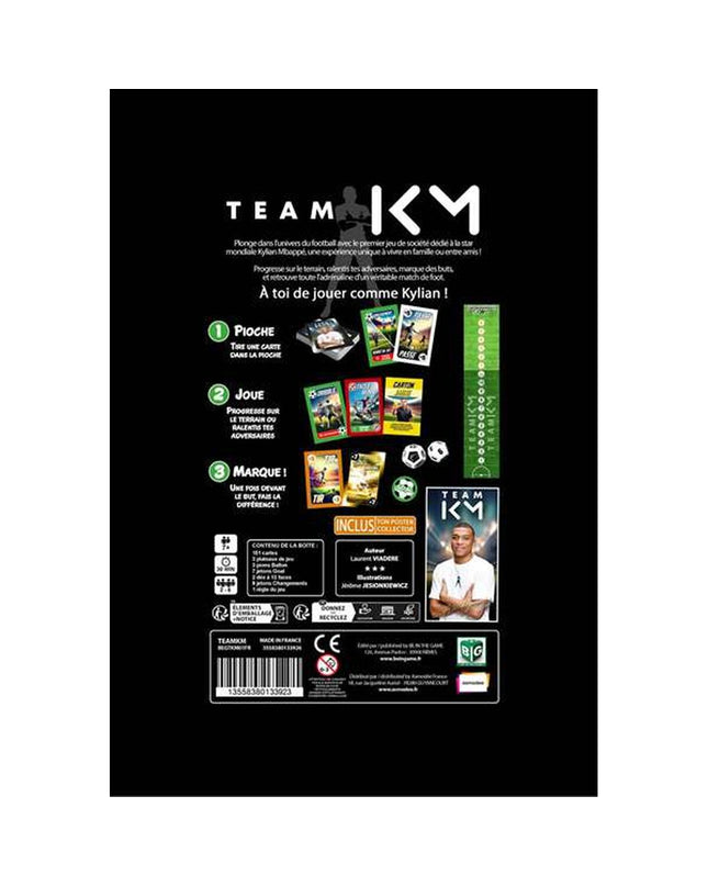 Asmodee Educatief Spel Team KM with colorful game components and playing cards for educational family fun.
