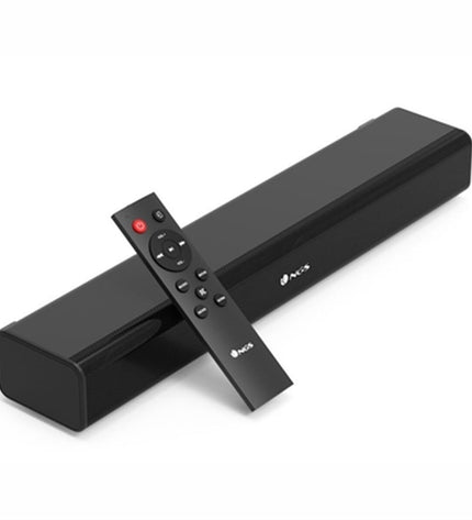 Black NGS SUBWAY wireless soundbar with sleek design, featuring audio controls and ports visible in the image.