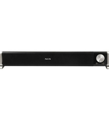 NGS SB500BT black soundbar for home audio and hi-fi systems, sleek electronic audio device with compact design.