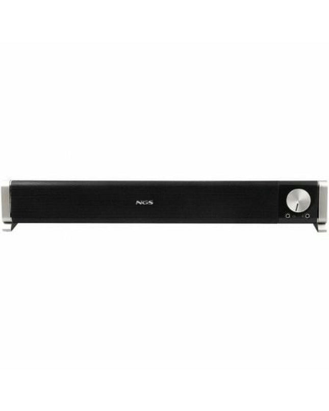 NGS SB500BT black soundbar for audio and hifi, featuring sleek design and Bluetooth connectivity.