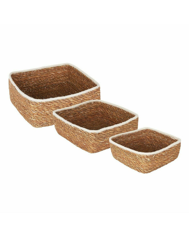 Privilege Basket spelset with 17 cm woven design, including three bathroom and household accessories.