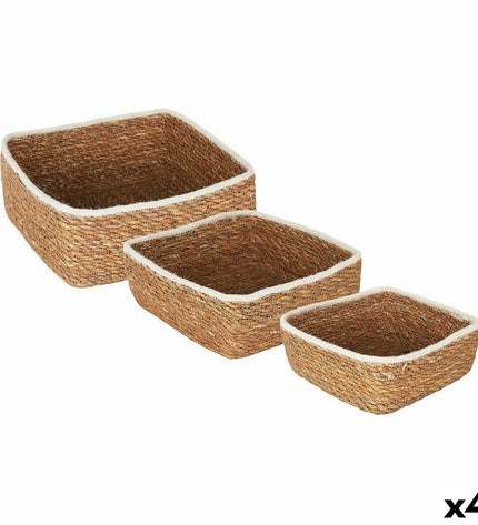 Privilege Basket spelset for house and bath, wickerwork, 17 cm with 3 pieces, ideal for kids' play and pretend household activities.