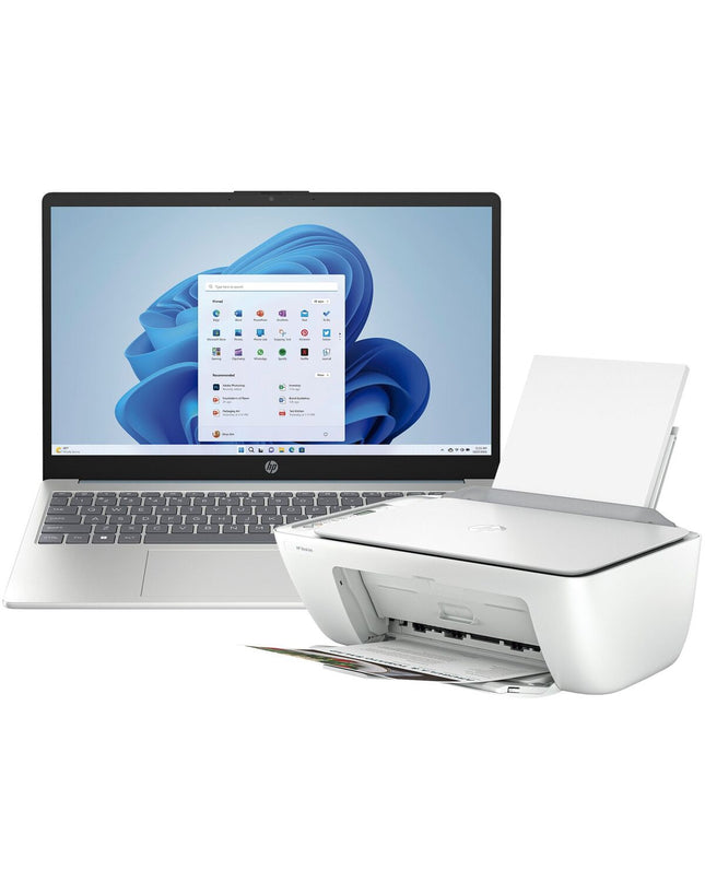 HP BT7P3EA 15.6-inch laptop with Intel Core i3 N305, 8GB RAM, and 256GB storage, shown with its sleek design and keyboard