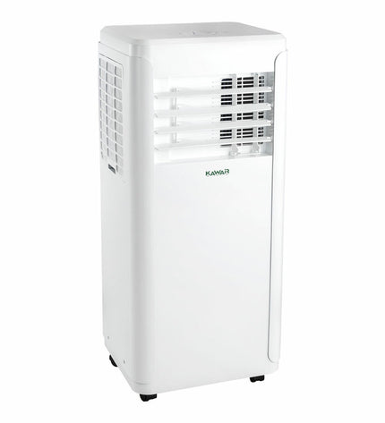 Portable Kawair air conditioner unit with 3500W cooling capacity, designed for home and kitchen spaces.