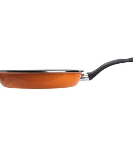 San Ignacio Valencia black 22 cm metal frying pan, kitchen cookware, sturdy handle, non-stick surface, designed for versatile cooking.