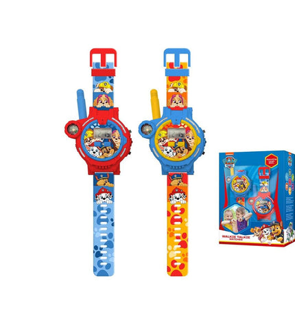 Kids Licensing walkie-talkie toy for kids, featuring two electronic communication devices with playful design and colorful details.