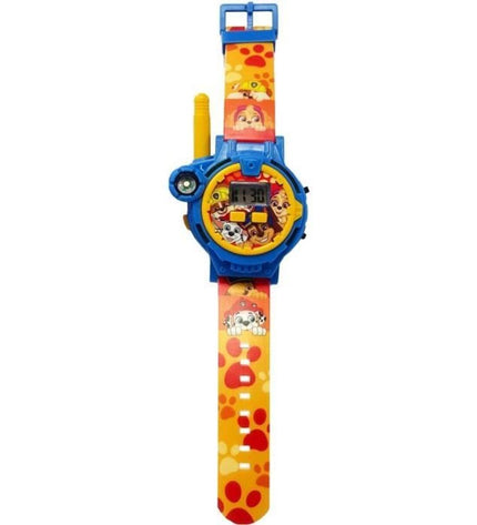Kids Licensing walkie-talkie set for kids, featuring two electronic toy radios with colorful design and push-to-talk buttons.