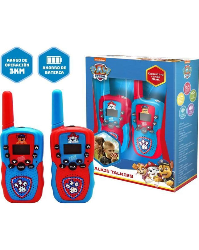 Kids Licensing walkie-talkie toy for kids, featuring colorful design and electronic communication functions.