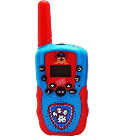 Kids Licensing walkie-talkie toy for kids, electronic communication device with colorful design and buttons for easy operation.