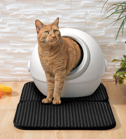 InnovaGoods Clikatt cat litter mat with textured surface designed to catch spills and keep the area clean.